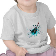 Graffiti de guitare - alternative de bande de musi t-shirt