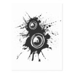 Graffiti de haut-parleur - audio de jockey de disq carte postale