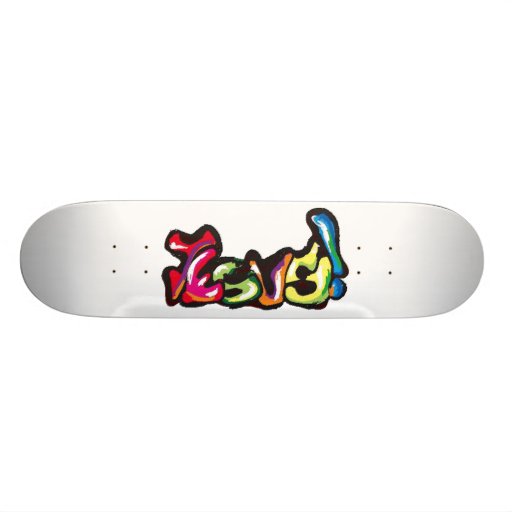 Graffiti de Jésus Plateaux De Skateboards Customisés