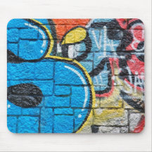 graffiti de mur en pierre tapis de souris