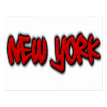 Graffiti de New York Carte Postale
