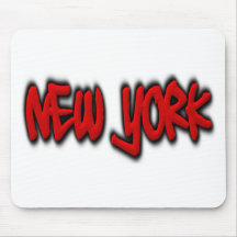 Graffiti de New York Tapis De Souris