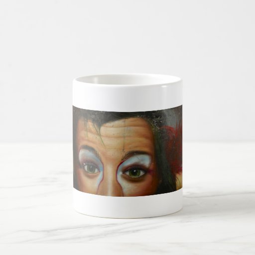 Graffiti de visage tasses
