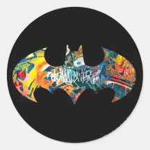 Graffiti du logo Neon/80s de Batman Adhésifs