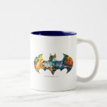 Graffiti du logo Neon/80s de Batman Tasse À Café