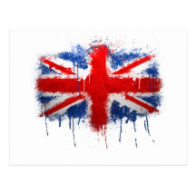 Graffiti d'Union Jack Cartes Postales
