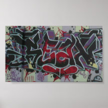 Graffiti par l'ember* *glowing de Sean Affiche