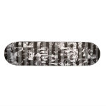 Graffiti rayé skateboard