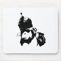 Graffiti-Singe-Roi Tapis De Souris