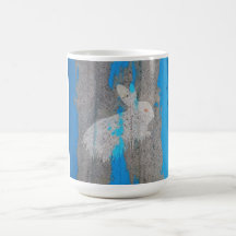 Graffiti urbain de lapin tasse