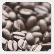 Grains de café organiques de montagne pourpre de K Autocollants