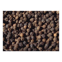 Grains entiers de poivre noir cartons d'invitation personnalisés