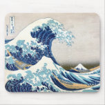 Grand 葛飾北斎の神奈川沖浪裏 de Hokusai de vague Tapis De Souris