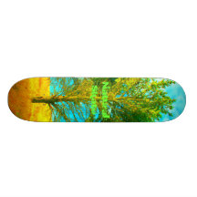 grand arbre, Skate Naturel Plateau De Planche À Roulettes