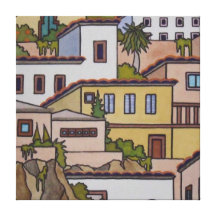 Grand art moderne carré Grenade de mur 1 toile Impressions Sur Toile