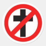 Grand autocollant d'Anti-Religion