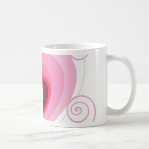 GRAND beau coeur floral Mug