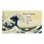 GRAND bleu de MONOGRAMME de VAGUE Cartes De Visite Professionnelles