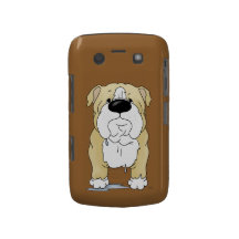 Grand bouledogue de nez coque blackberry