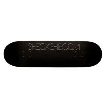 Grand carte de visite noir d'érable de SHECKSHE.CO Skateboard Customisable