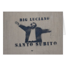 Grand carte pour notes de Luciano