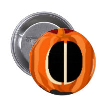 Grand citrouille creux badges avec agrafe