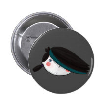 Grand et gris sombres badge