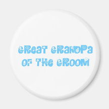 Grand grand-papa du marié magnets pour réfrigérateur