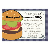 Grand hamburger cartons d'invitation