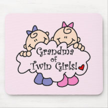 Grand-maman des T-shirts et des cadeaux jumeaux de Tapis De Souris