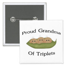 Grand-maman des triplets badge