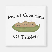 Grand-maman des triplets aimants pour réfrigérateur