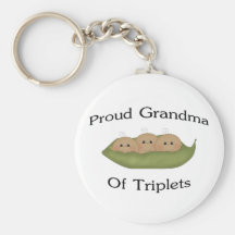 Grand-maman des triplets porte-clef