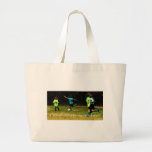 Grand-maman fière du football sacs en toile