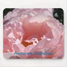 Grand-maman impressionnante ! fleur de rose de ros tapis de souris