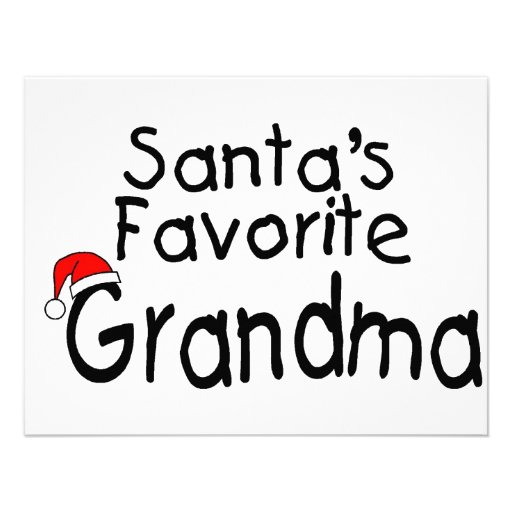 Grand-maman préférée 1 de Santa Invitations