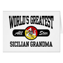 Grand-maman sicilienne carte de vœux