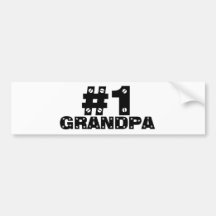 Grand-papa #1 autocollant pour voiture