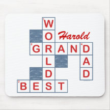 Grand-papa Mousepad de mots croisé Tapis De Souris
