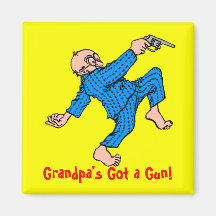 Grand-papa obtenu une arme à feu ! aimants