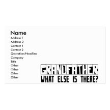Grand-père quoi encore est là ? carte de visite