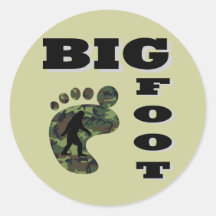 Grand pied avec le logo de pied adhésifs