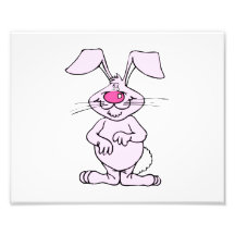 grand rabbit.png idiot heureux rose art photographique