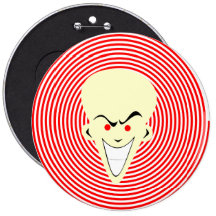Grand rétro type de Hypnotizer d'illusion optique  Badges Avec Agrafe