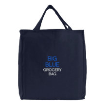 GRAND SAC D'ÉPICERIE BLEU,