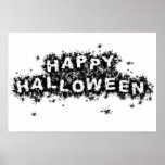 Grande affiche d'araignée heureuse de Halloween