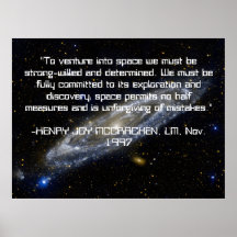 GRANDE affiche de l'espace avec la citation, Milky