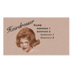 GRANDE CARTE DE PROFIL DE CHEVEUX DE COIFFEUR - PR CARTE DE VISITE