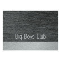 Grande carte d'invitation de club de garçons