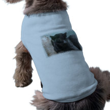 Grande chemise d'animal familier de panthère noire manteau pour animal domestique